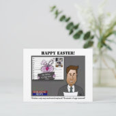 Carte postale Poulet Coop Coup de Pâques (Debout devant)