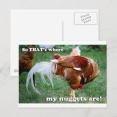 Carte Postale Poulet - Coq (Devant / Derrière)