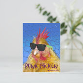 Carte Postale Poulet de punk (Debout devant)