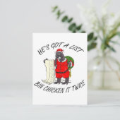 Carte Postale Poulet de Santa Bin (Debout devant)