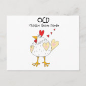 Carte Postale Poulet en amour (Devant)