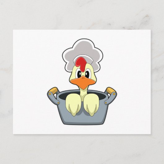 Carte Postale Poulet en cocotte (Devant)
