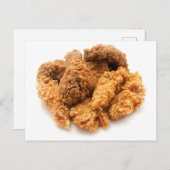 Carte Postale Poulet frit (Devant / Derrière)
