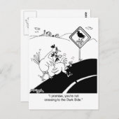 Carte Postale Poulet ne croisant pas au côté lointain (Devant / Derrière)
