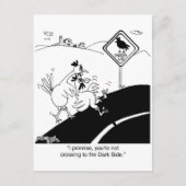 Carte Postale Poulet ne croisant pas au côté lointain (Devant)