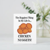 Carte Postale Poulet Nugget Restauration rapide Drôle Poulet Nug (Debout devant)