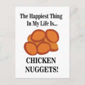 Carte Postale Poulet Nugget Restauration rapide Drôle Poulet Nug (Devant)