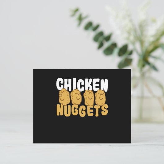 Carte Postale Poulet Nuggets Poulet Nuggets (Debout devant)