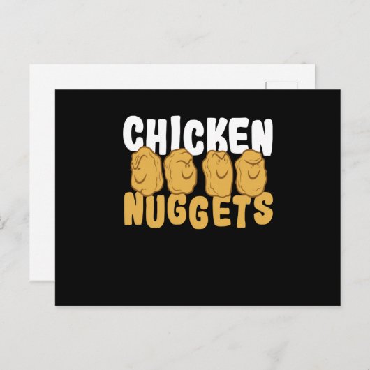 Carte Postale Poulet Nuggets Poulet Nuggets (Devant / Derrière)