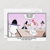 Carte Postale Poulet Ou Oeuf ? Drôle cadeaux & Objets de collect (Devant / Derrière)