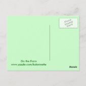 carte postale poulets (Dos)