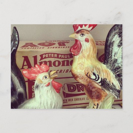 Carte Postale Poulets anciens (Devant)