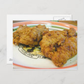 Carte Postale Poulets battus (Devant / Derrière)