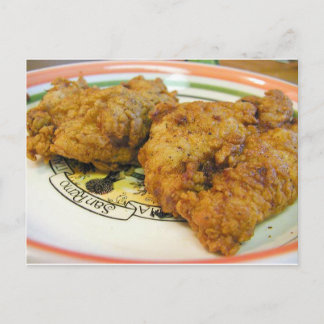 Carte Postale Poulets battus