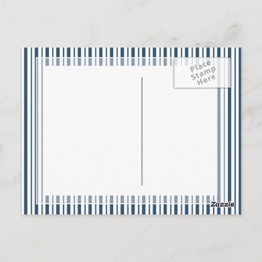 Carte Postale Poulets de roche de Plymouth Poules de coq bleu an (Dos)