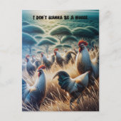 Carte Postale Poulets en itinérance libre (Devant)