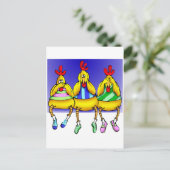 Carte Postale Poulets innocents (Debout devant)