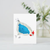 Carte Postale Poulets mignons aquarelle (Debout devant)