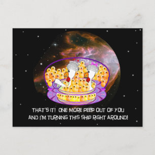 Carte Postale Poulets spatiaux