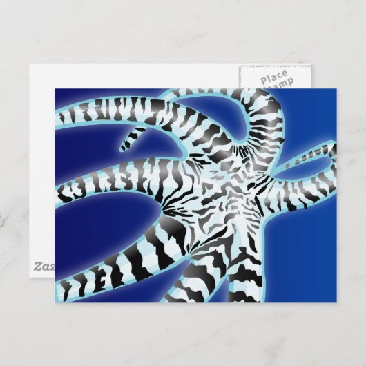 Carte Postale poulpe (Devant / Derrière)