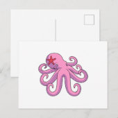 Carte Postale Poulpe Étoile de mer (Devant / Derrière)