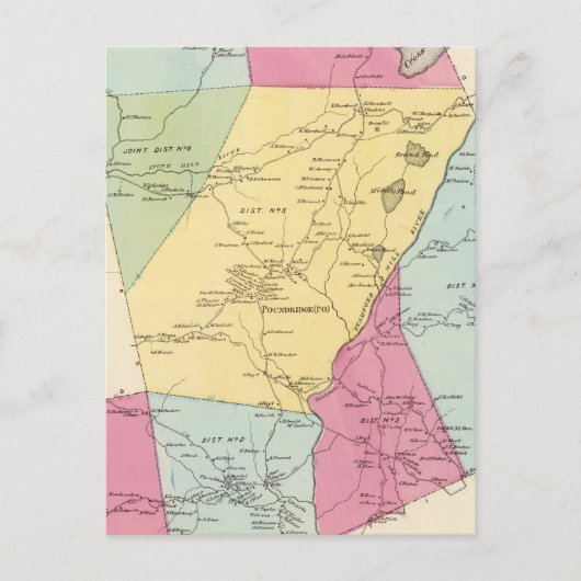 Carte Postale Poundridge, Ville (Devant)