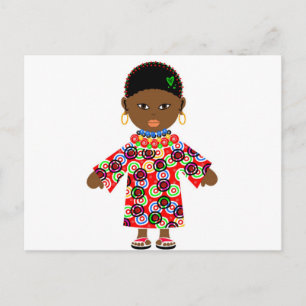 Carte Postale Poupée africaine