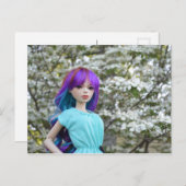 Carte Postale Poupée asiatique Mika (Devant / Derrière)