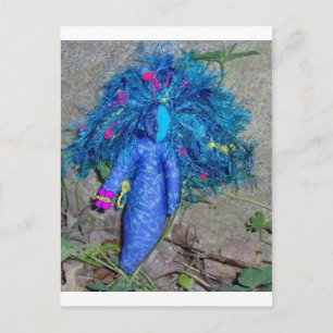 Carte Postale Poupée Bleue Xavychup Goddess