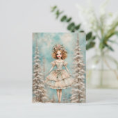 Carte Postale Poupée dans la forêt (Debout devant)