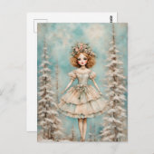 Carte Postale Poupée dans la forêt (Devant / Derrière)