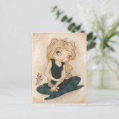 Carte Postale Poupée de chiffon de goth vaudou (Debout devant)