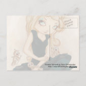 Carte Postale Poupée de chiffon de goth vaudou (Dos)