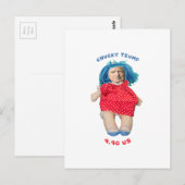 Carte Postale Poupée de Donald Trump (Devant / Derrière)