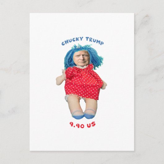Carte Postale Poupée de Donald Trump (Devant)