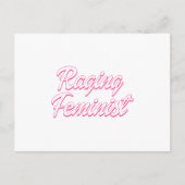 Carte Postale Poupée féministe en colère (Devant)