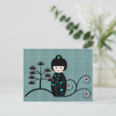 Carte Postale Poupée Japonaise (Debout devant)