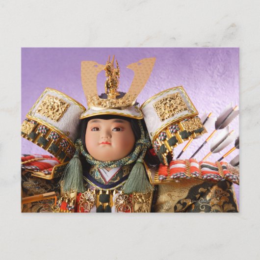 Carte Postale Poupée japonaise avec costume d'Armor (Devant)