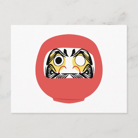 Carte Postale Poupée japonaise Daruma (Devant)