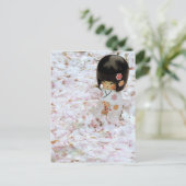 Carte Postale Poupée japonaise en bois mignonne (Debout devant)