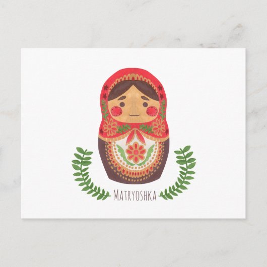 Carte Postale Poupée Matryoshka (Devant)