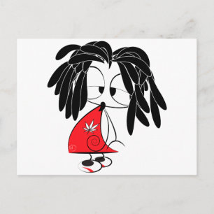 Carte Postale Poupée Rastaman