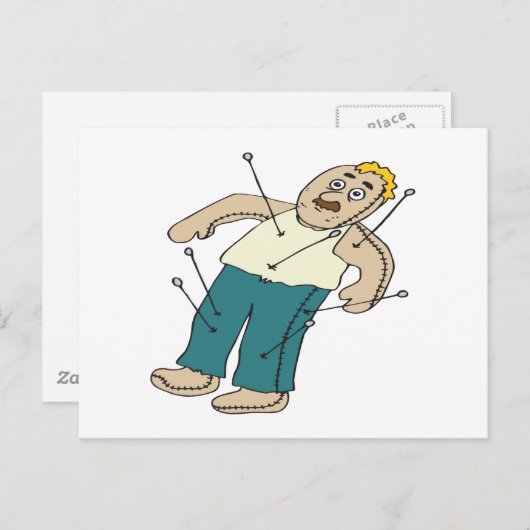 Carte Postale Poupée vaudou (Devant / Derrière)