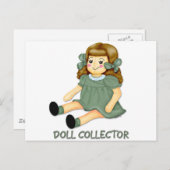 Carte Postale Poupée verte (Devant / Derrière)