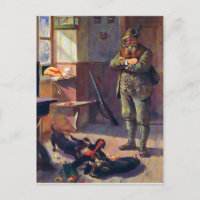 Poupée vintage Krampus avec Chiens