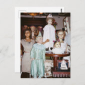 Carte Postale Poupées anciennes vintage (Devant / Derrière)