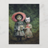 Carte Postale Poupées dans la forêt (Devant)