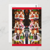 Carte Postale Poupées hongroises (Devant / Derrière)