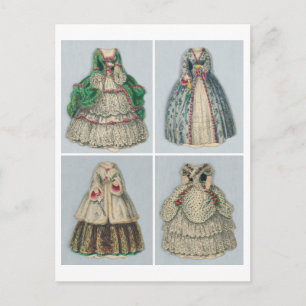 Carte postale Poupées papier Jenny vintage