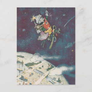 Carte Postale Poupées Voir la Terre depuis l'espace